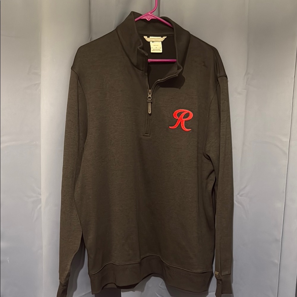 Men's Black Rainiers Half-Zip Sweater